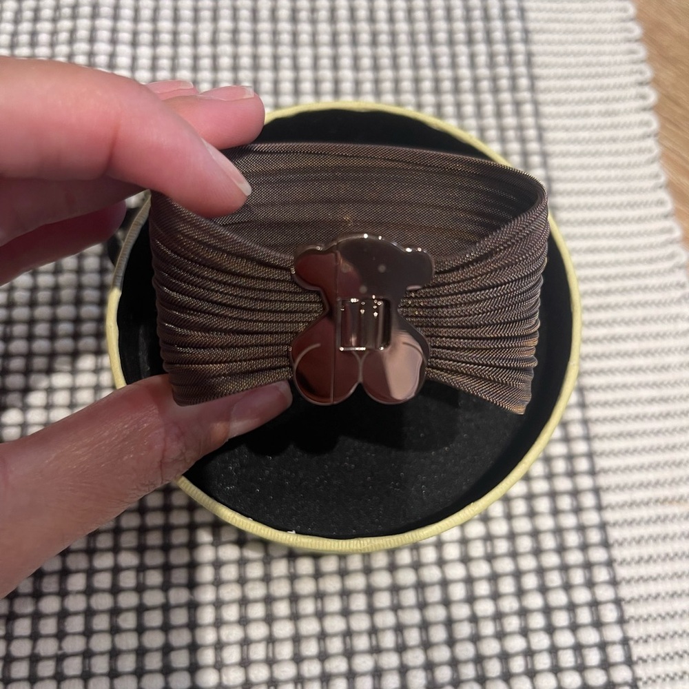 Brown Elastic Bow Bracelet from Tous